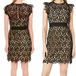 Milly Black Lace Mini Dress
